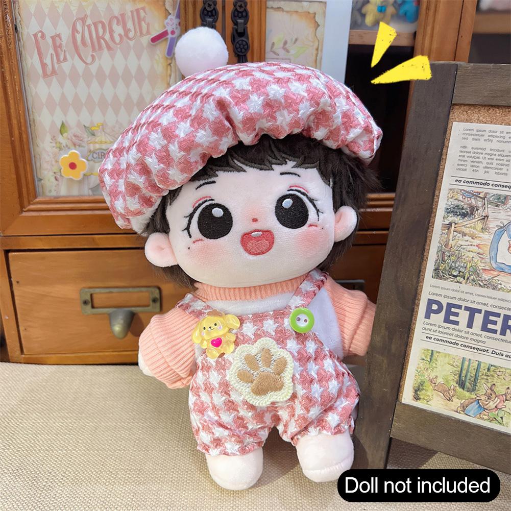 Salopetă Păpușă de Bumbac 20CM Desen Animat Păpușă de Pluș Haine de Schimb Accesorii de Joacă Casă Haine Mini