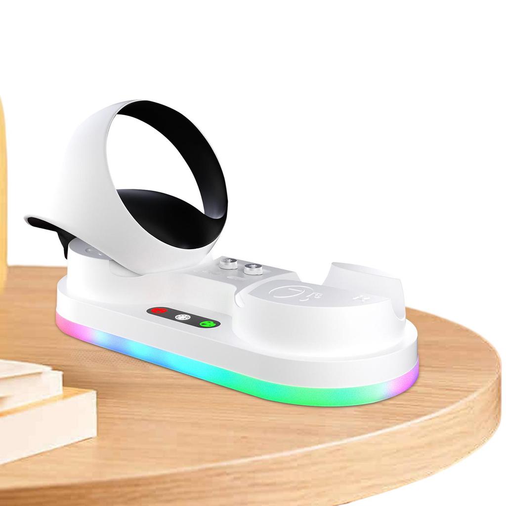 Controller Charger Charging Dock Compatible For Ps Vr2 Handle Charging Stand With Indication Light RGB Lamp