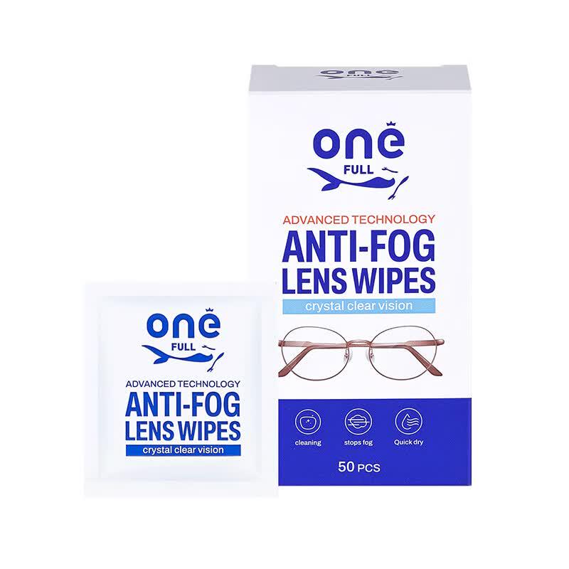 ONEFULL Anti-Fog Glasses Cleaning Wipes