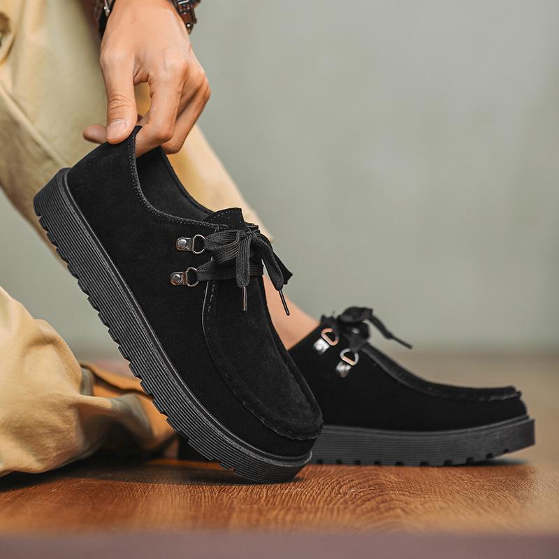 Nowe Męskie Buty Wiosenno-Letnie z Miękką Podeszwą Miękka Powierzchnia Codzienne Sznurowane Wygodne Buty Deskorolkowe Retro Oddychające Jednostki