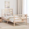 VidaXL Bed Frame with Headboard 90x200 Cm Solid Wood 3193906