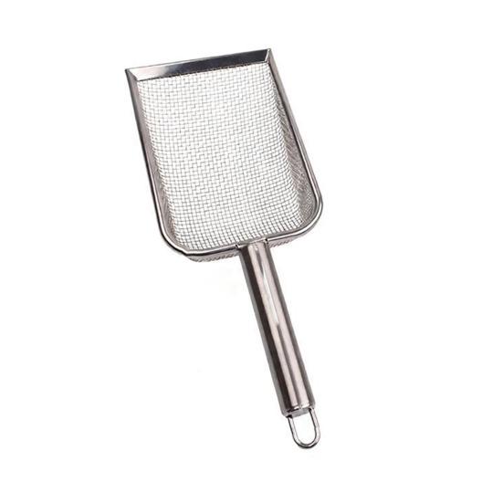 Cat Litter Scoop Fine Mesh Litter Sifting Shovel Stainless Steel Cat Poop Scooper with Non-Slip Handle for Litter Box Cat Waste Removal