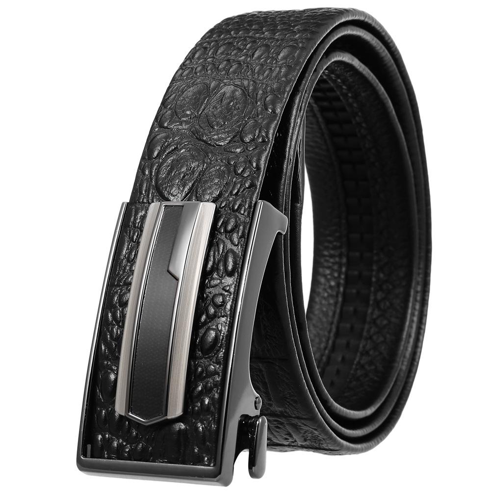 First Layer Cowhide Belt, Automatic Inner Buckle Men'S Belt Ly36-21783-5
