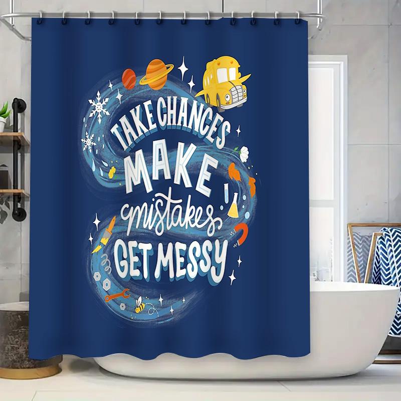 

Bathroom Shower Curtain Set Waterproof Vintage Floral Pattern Farmhouse Decor Fabric Liner Modern Artistic Design Home Textile W60H190(CM)-1 Pcs