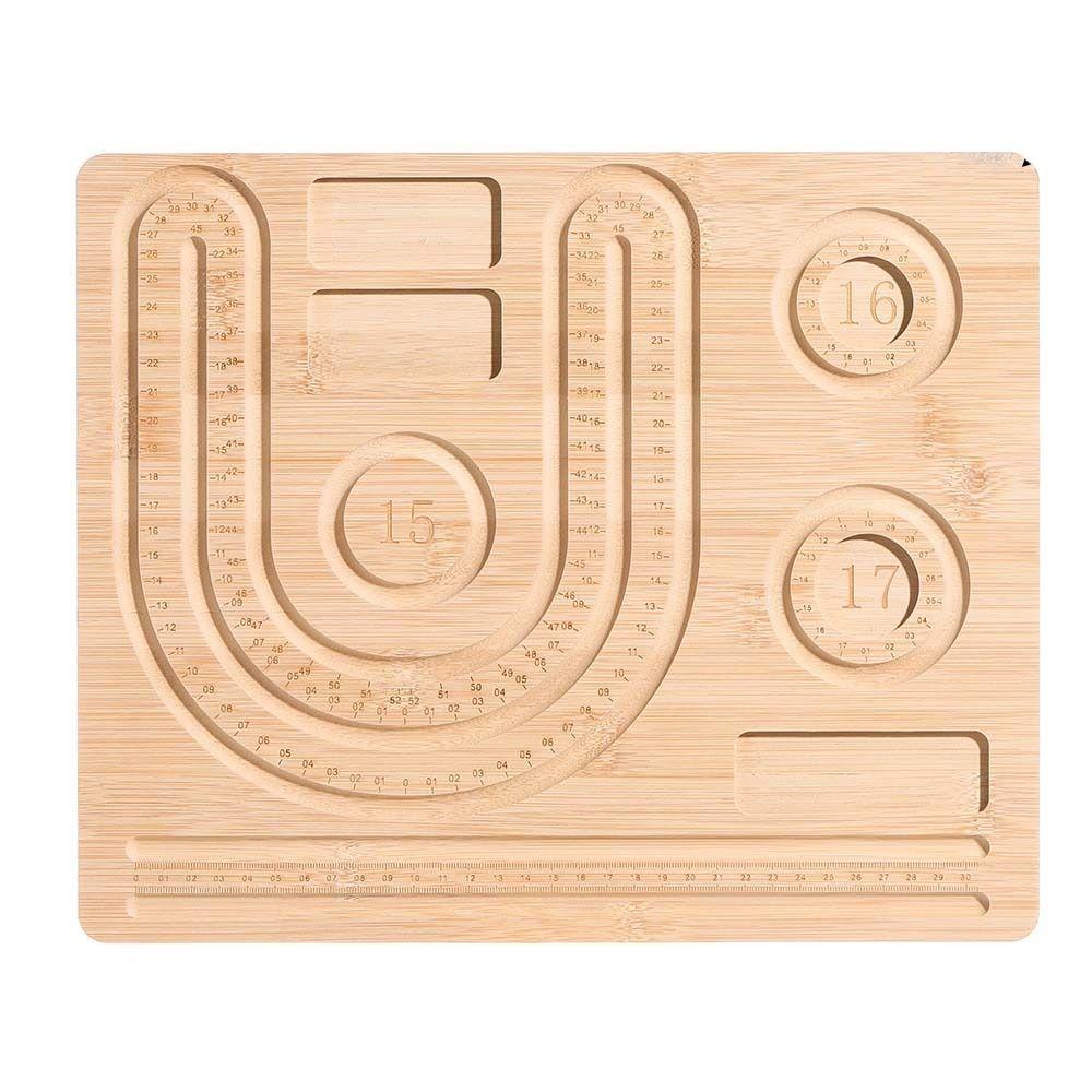 With Scale Wooden Bead Board Multiple Types Jewelry Design Board  Girls Women