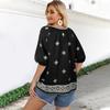 Women's Fashionable Casual Bohemian Short-sleeved Printed Top