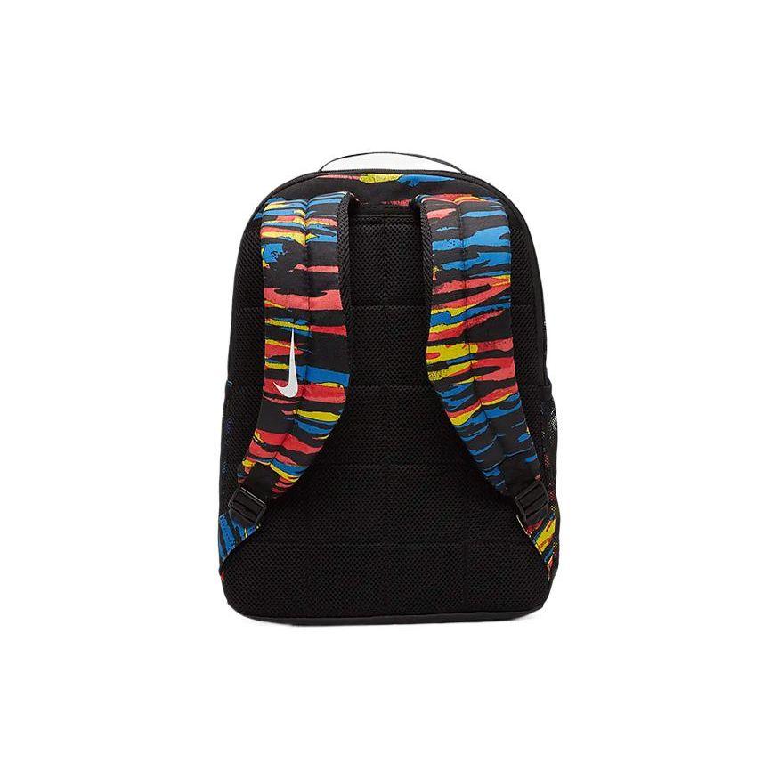 Nike Large Logo Colorful Polyester Backpack Unisex Backpacks Blue Black BA6192-011