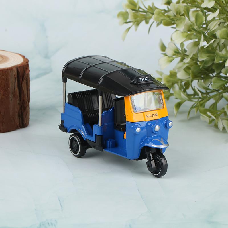 

Сплавной трехколесный велосипед Ретро модель-симулятор Трехколесный мотоцикл Игрушечная модель Игрушки синий