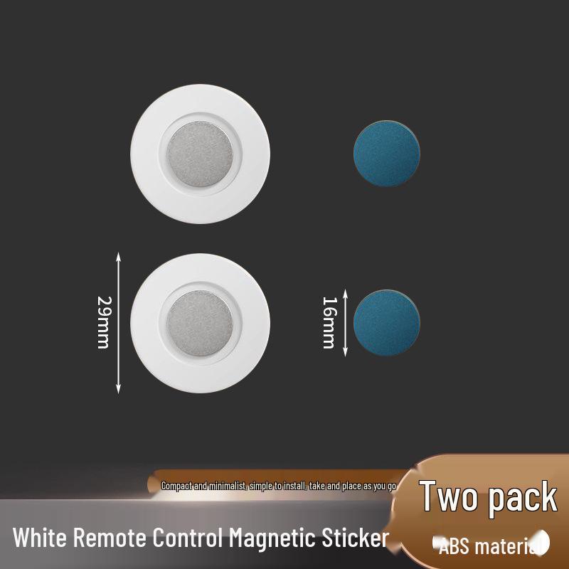 Magnetic Remote Holder: Wall-Mounted, No-Drill Suction Cup with Mother-Child Buckle Hook.