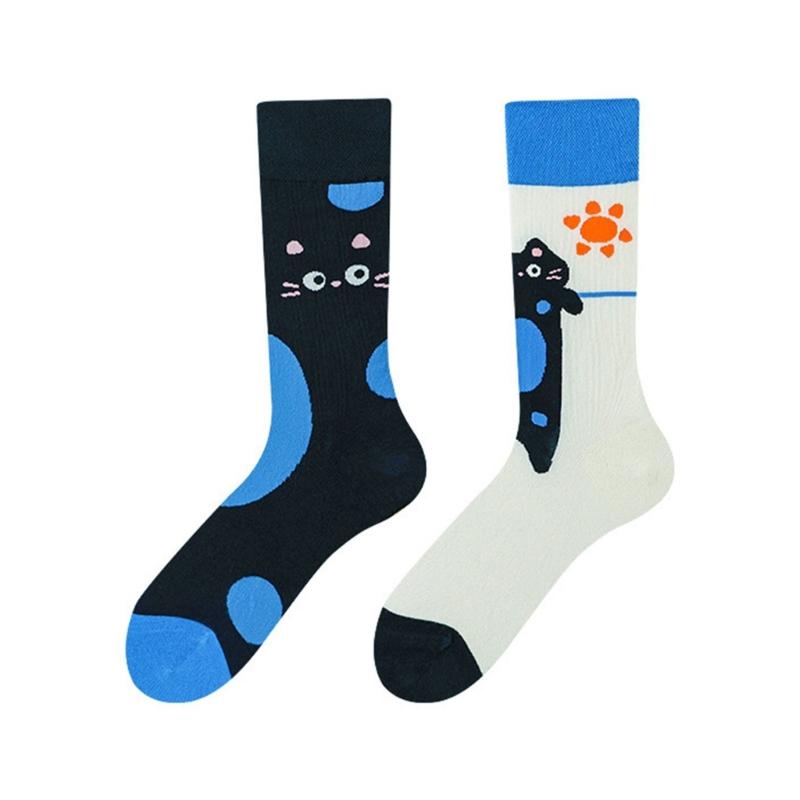 Novelties Funny Sock Cotton Boot Socks Fashion Ankle Socks Winter Warm Crew Socks Dress Socks for Women Girls Gifts