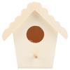 Lace Eaves Design Unfinished Bird House DIY Assembly Hanging Bird Nest  Outdoor Garden