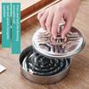 Metal Coil Holder Stainless Steel Fireproof Incense Burner With Hollow Lid And Stand Coil Holder Burner With Brush Ash Catcher