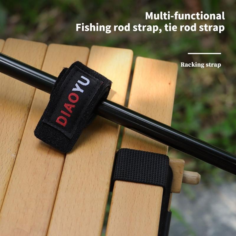 1/2Pcs Fishing Rod Tie Elastic Rod Holder Strap Outdoor Fishing Rod Belt Strap Elastic Fishing Tackle Tie Enduring