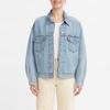 Levis SS22 Solid Color Polo Collar Casual Denim Jacket Women jackets Blue A1986-0000