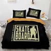 Комплект постельного белья Skateboard Full Size 3D Santa Claus полиэстеровый пододеяльник Skateboard Одеяло Cover Hip Hop Style King Twin Size