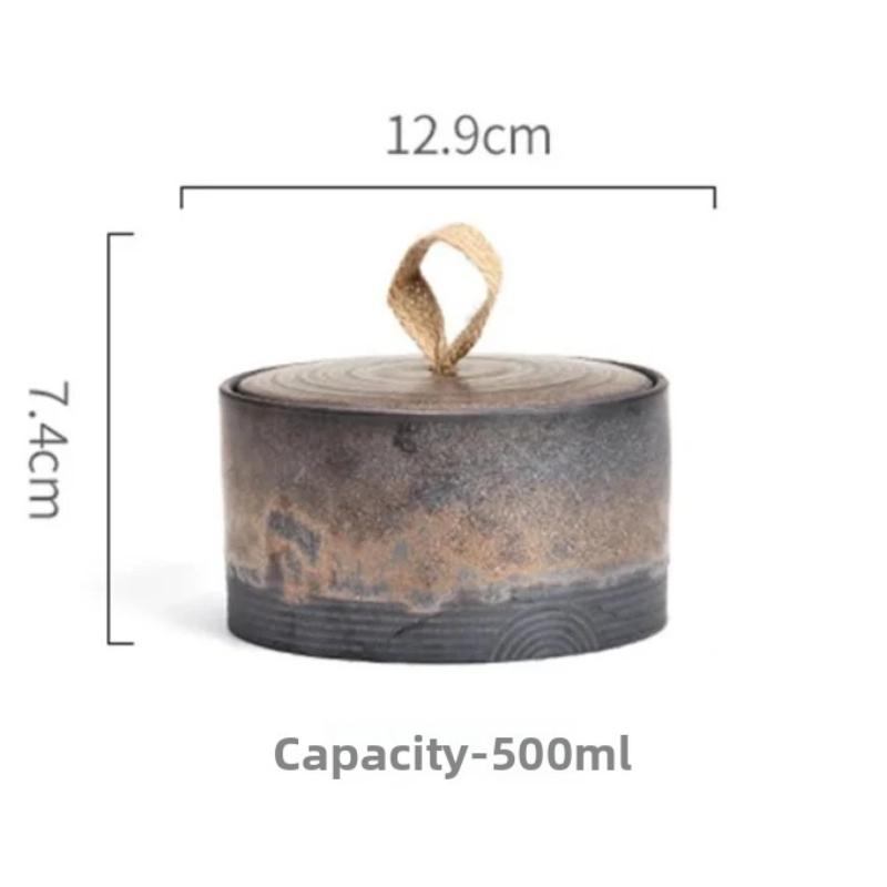 Moderne Keramik Vorratsdose Teedose Zuhause Süßigkeiten Kaffee Dose Lebensmittelbehälter Arbeitsplattenornamente Versiegelte Vorratsdose Heimdekoration