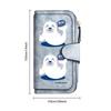 Cute Seal Print Long Wallet Fashion Large Capacity Card Holder Casual Portable Purse for Daily Use