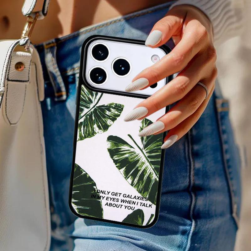 Piante palme Custodia Telefono Per iPhone 17 Air 14 15 13 12 Max Cover Per Apple 16e 11 Pro Max Plus Coque