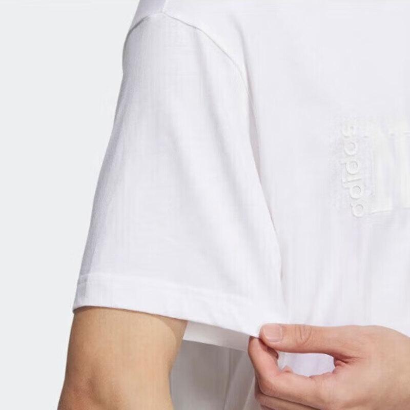 Adidas Neo Casual Simple Breathable Round Neck Short Sleeve T-Shirt Unisex T-Shirt White IS2781