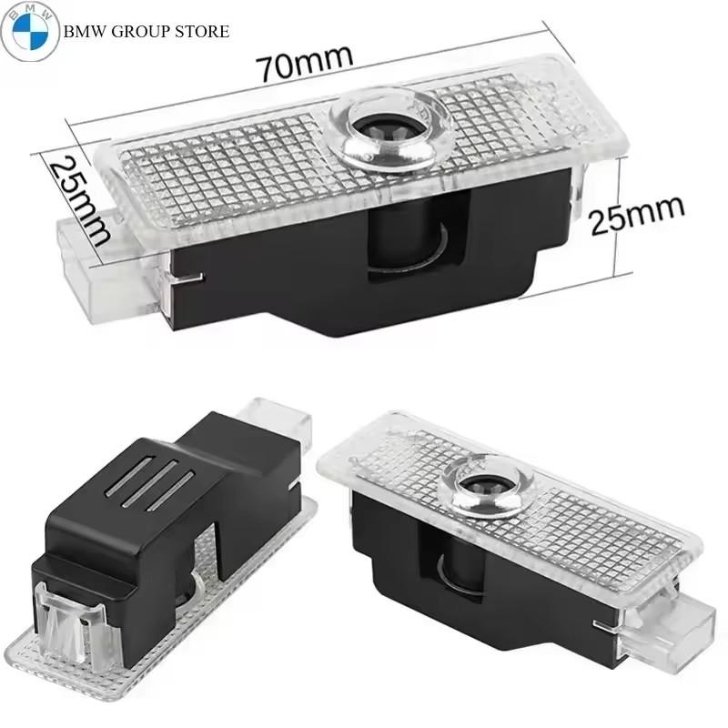 BMW GROUP 2Pcs Car Led Door Welcome Light For BMW E90 E92 M3 E60 E61 E65 F01 F02 F10 F30 F48 G30 G38 X1 X2 X3 X4 X5 X6 X7 M