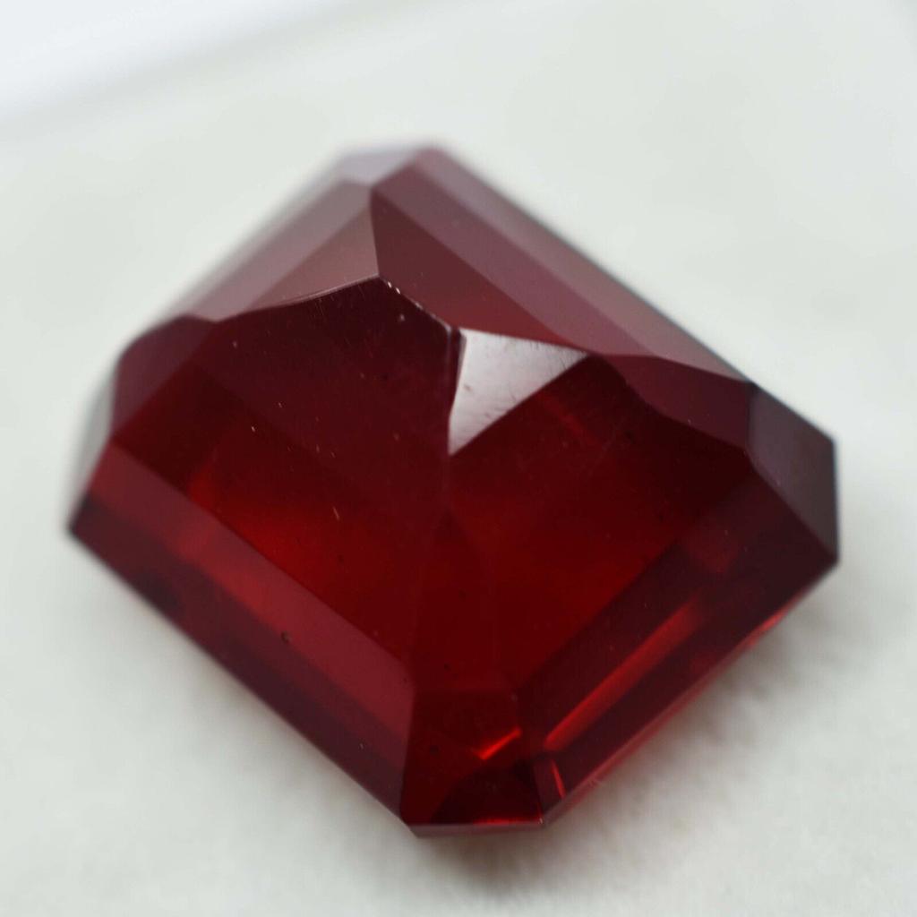 Natural Red Ruby Loose Gemstone 8.48 ct High Quality Emerald Shape for Jewelry Making and Crafts