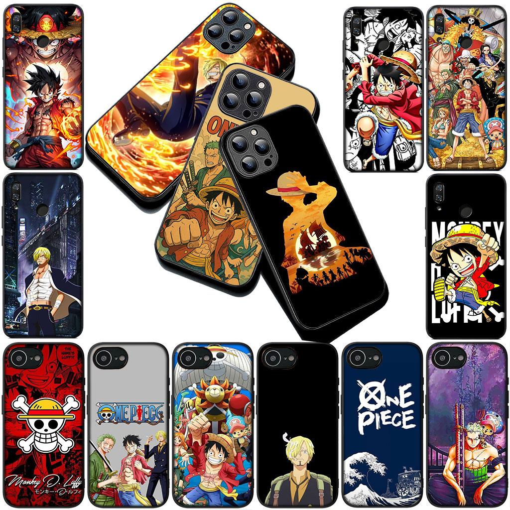 One Luffy Pieces Sanji Roronoa Zoro Silicone Phone Cover for Apple iPhone 17 Air 12 13 Pro Max Mini ProMax 7 + 8 Plus Soft Case