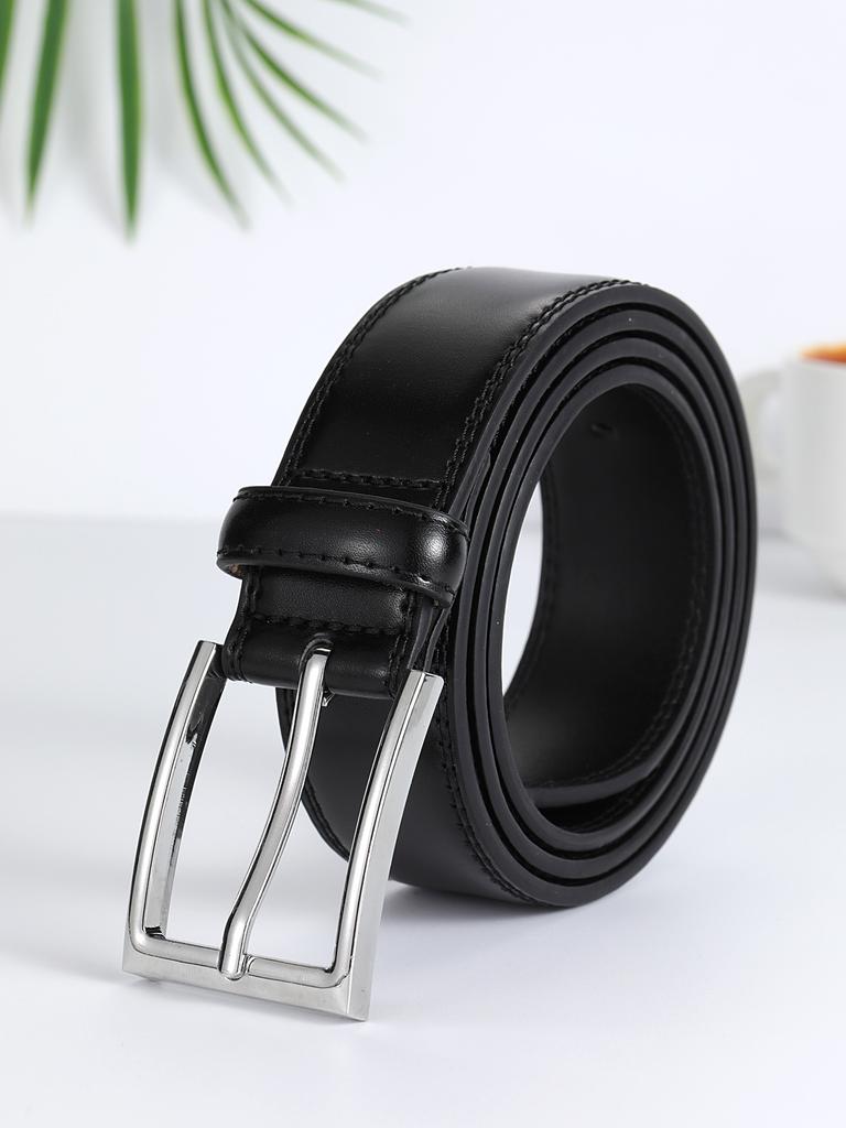 Business And Leisure Pin Buckle Leather Belt, Men'S Leather Belt, Light Luxury Cowhide Belt
