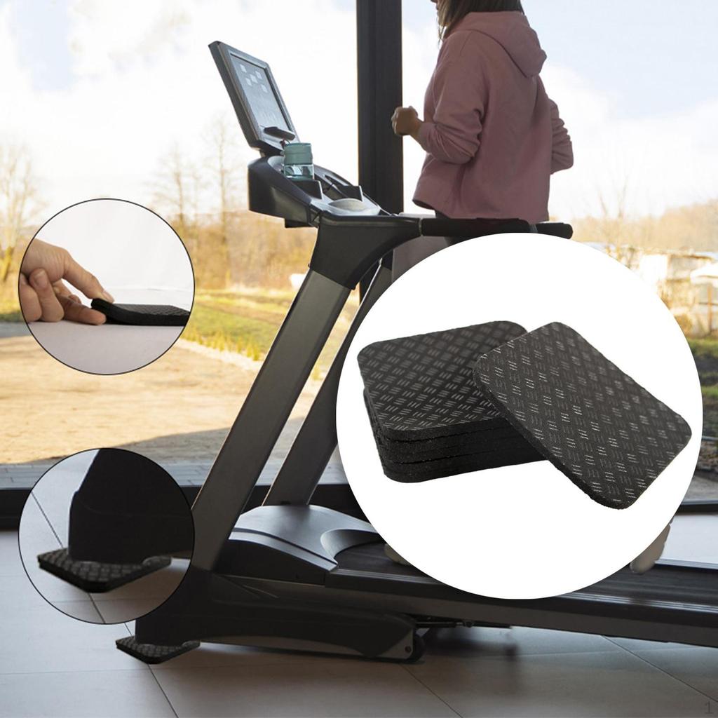 Treadmill Mat Anti Vibration Pad Silicone Exercise Equipment Floor Protection for Home Gym