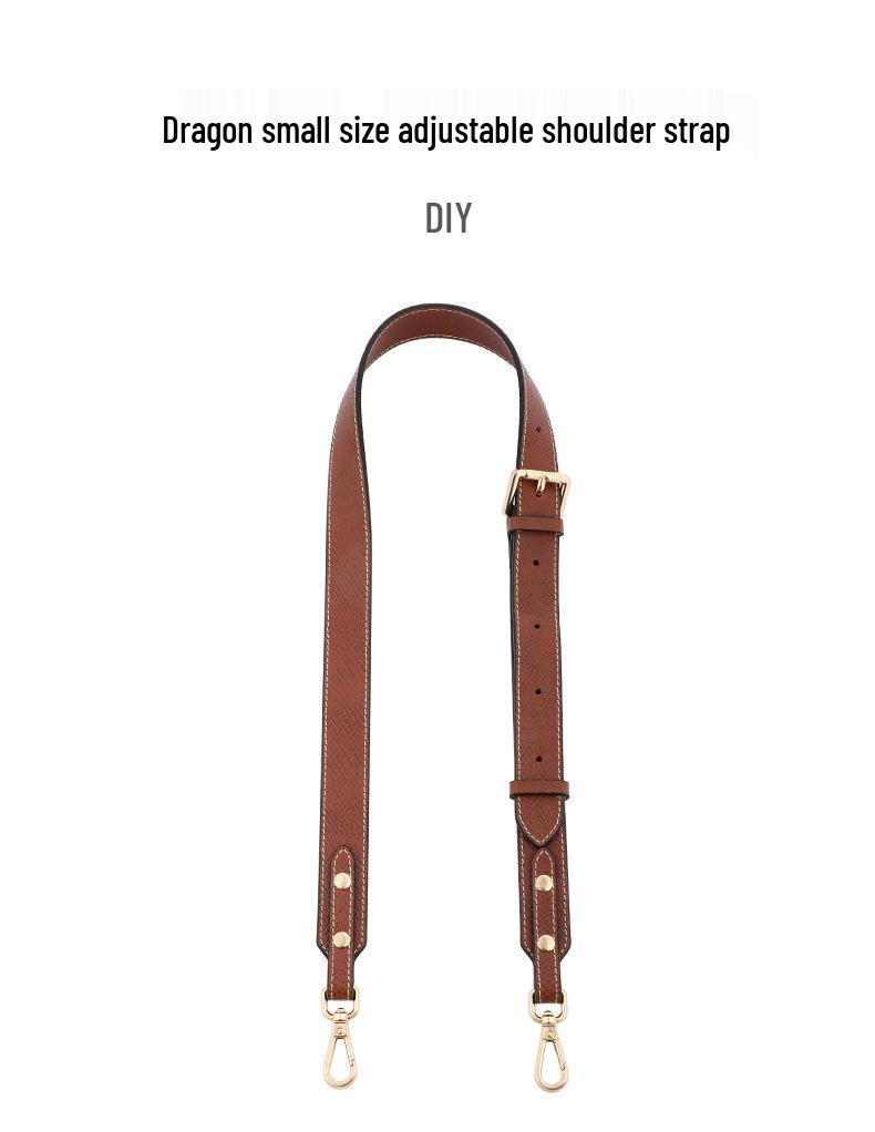 Ma Huang Shi Long Regulowana Torba ze Skóry Bydlęcej z Krótkim Uchwytem i Szerokim Paskiem Crossbody