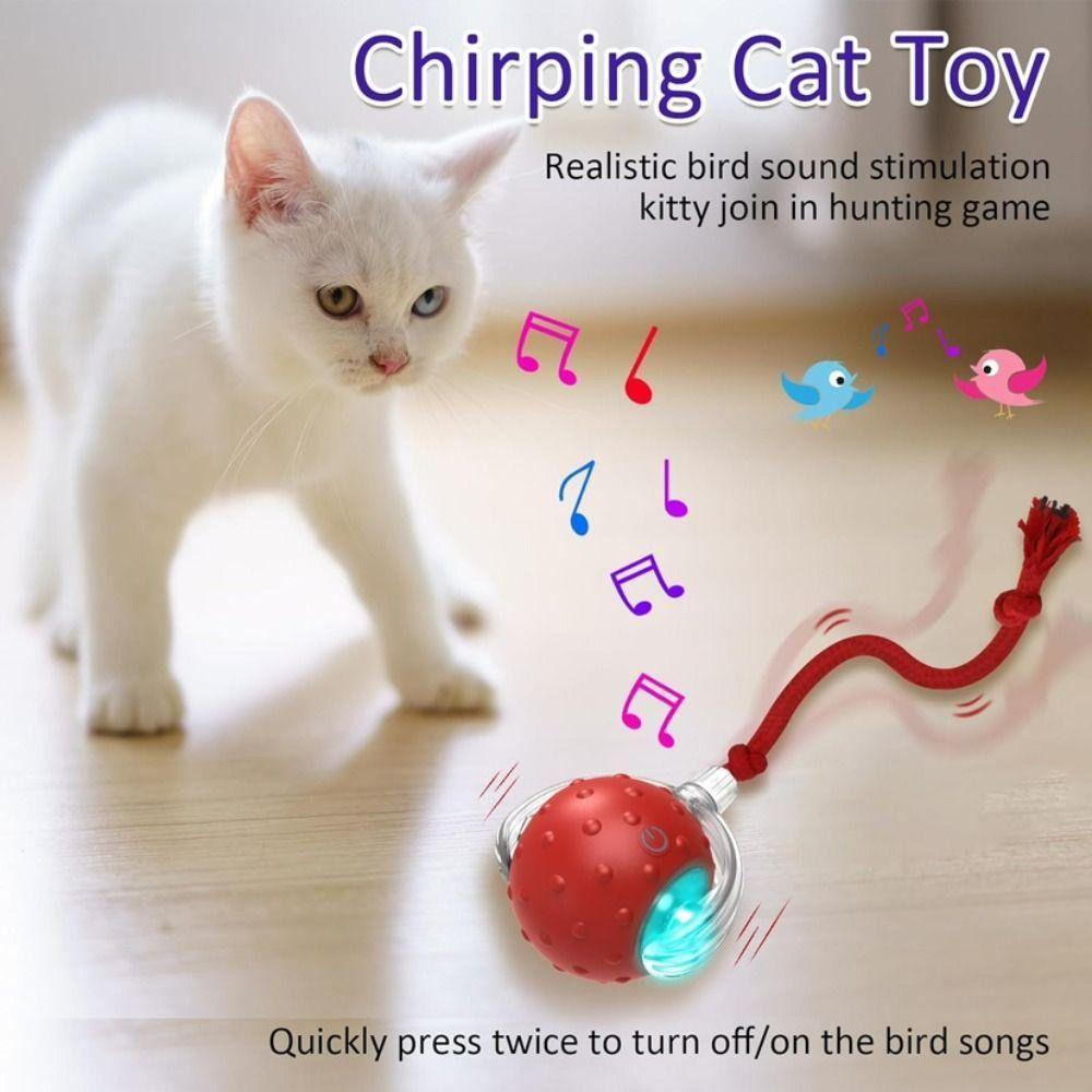 Automatic Electric Cat Ball Toy Fast Rolling Dog Cat Training Ball Smart Cat Toys Pet Supplies