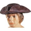 Faux Leather Adult  Pirate Hat for Winter Autumn for Creative Halloween Cosplay Rave Party Jazz Hat Adjustable Large Bri