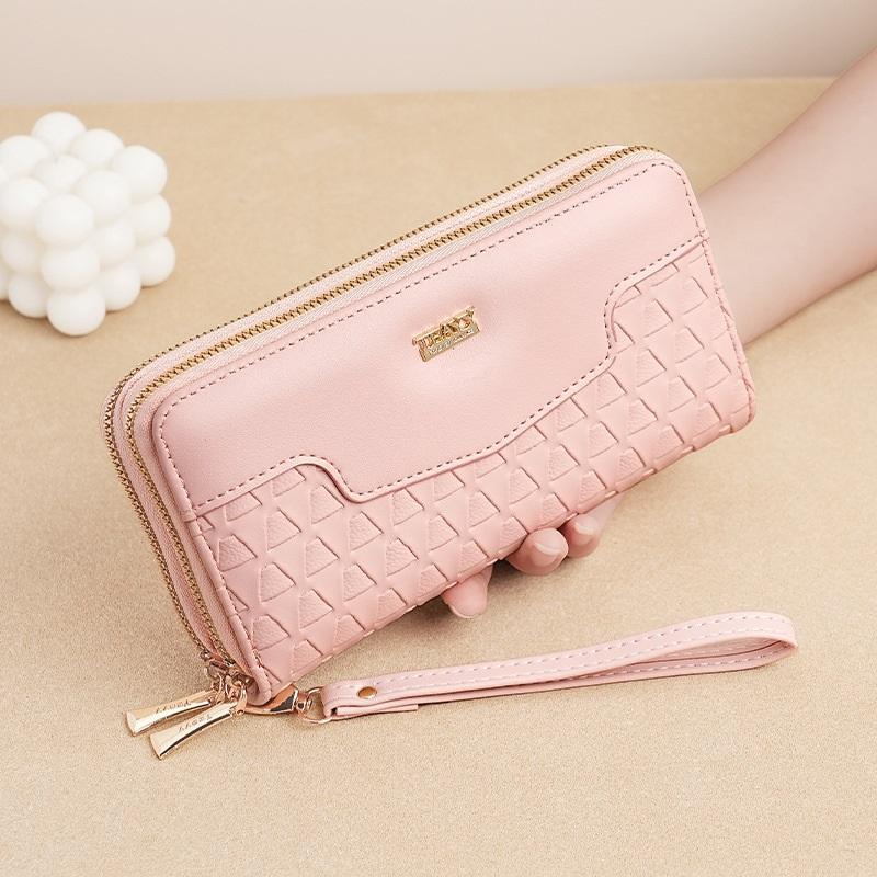

Women s Wallet Long Double Zipper Clutch Multi Function Mobile Phone Coin Purse Card Case Leather Clip High End Dinner Bag 20*4.5*10.5CM білий
