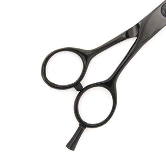 DEEDS GDZ Titanio Negro de Tijeras Japonesas para Peluqueros Profesionales y Cortadores de Pelo [PF] Tijeras, 6.0 pulgadas, Especialista,
