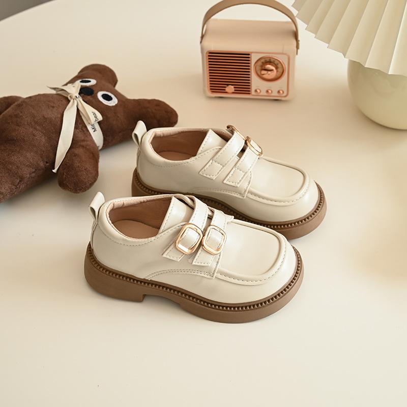 

New Style Girls Shoes with Soft Soles - Versatile School Loafers for All Occasions 36 бежевий