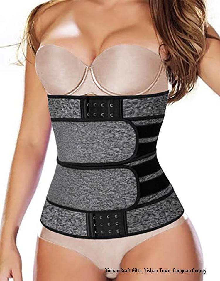 Adjustable Waist Cincher: Three-Row Buckle Tummy Control Belt with Back Support