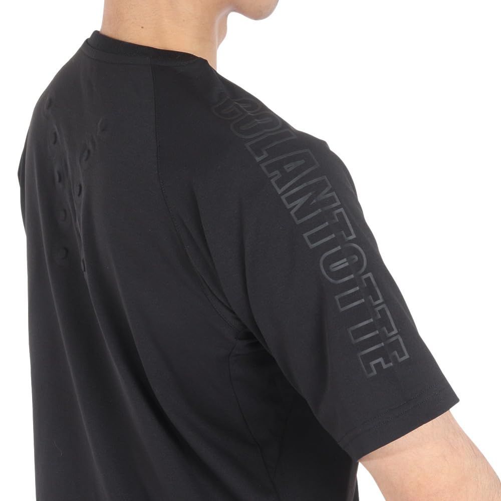 Colantotte Baseball Conditioning Shirt, Short Shoulder Logo, DBDAB31, Quick-Drying, UV Protection (Black/LL/Men's)