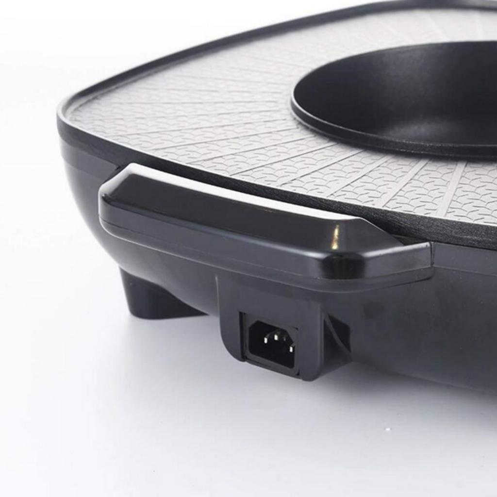 Oven Hot Pot Electric Multi Cooker Durable Hotpot Non-Stick BBQ Roasting Baking Plate for Barbecue Kitchen Cookware 220v 1600W