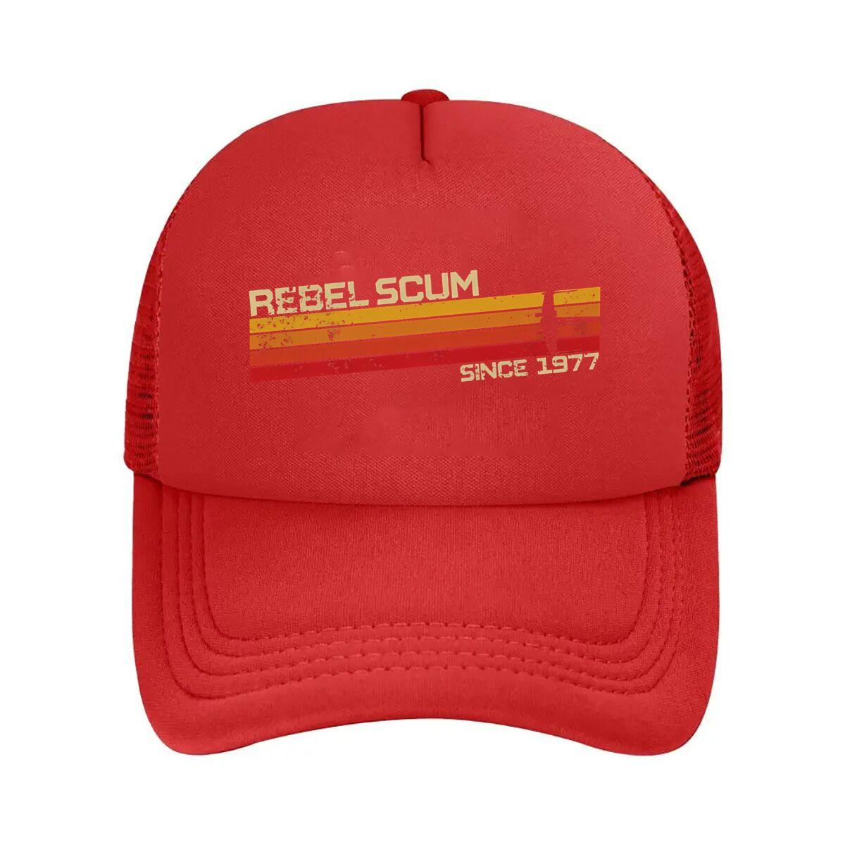 Rebel Scum Since Retro Text Mesh Baseball Cap One Size