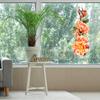 Selbstklebende Rosen Wandaufkleber Wiederverwendbare Statische Glasaufkleber Klebefrei Wasserdicht Feuchtigkeitsbeständig Fensteraufkleber für Wohnzimmer Schlafzimmer Heimdekoration