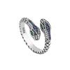 Vintage Diamond Snake Wrap Ring: Hip Hop Party & Festival Fashion Jewelry