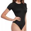 Women's Natrelax Sexy Bodysuit Thong Short Sleeve Halter Racerback High Neck Tank Tops Body Suits for Going Out