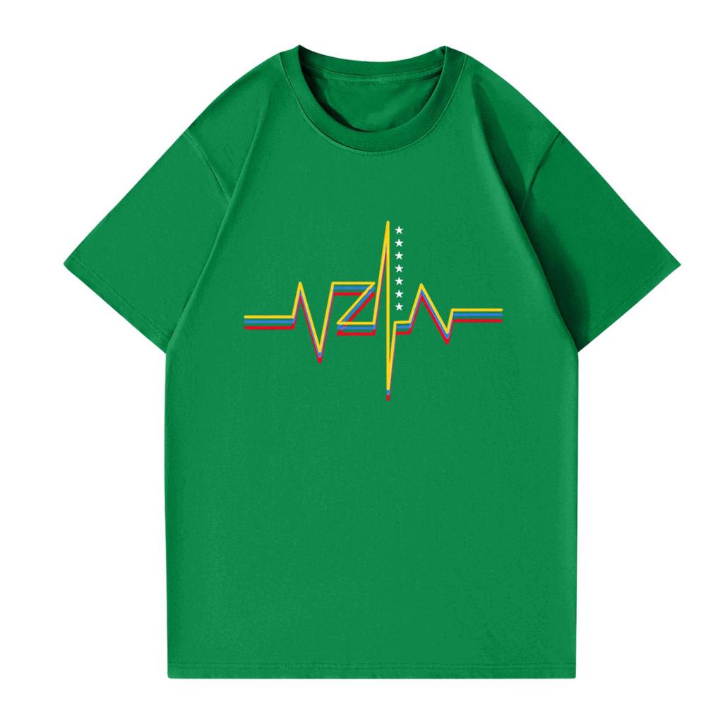 Modisches rundhalsiges lässiges bedrucktes kurzärmeliges T-Shirt Top für Damen und Herren