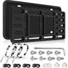 Front License Plate Bracket Holder Frame,2 Drill License Plate Mount,Universal Bumper Car Tag Frame Mounting Kit