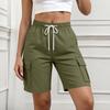 Women's Fashion Drawstring Casual Pocket Sports Shorts