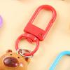24/50Pcs Capybara Keychains Set Cartoon Resin Doll Charm Keychains Metal Key Ring