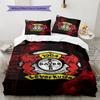 Leverkusen Logo Muster Bettwäsche Steppbett Set Bettbezug Kissenbezug Heimdekoration Geburtstagsgeschenk (1 Bettbezug + 2 Kissenbezüge, ohne Füllung)