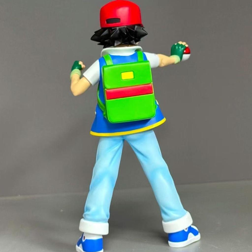 13cm Anime Pokemen Ash Ketchum Figur Pokemen Actionfigurer Pvc Samlemodell Leker Gaver
