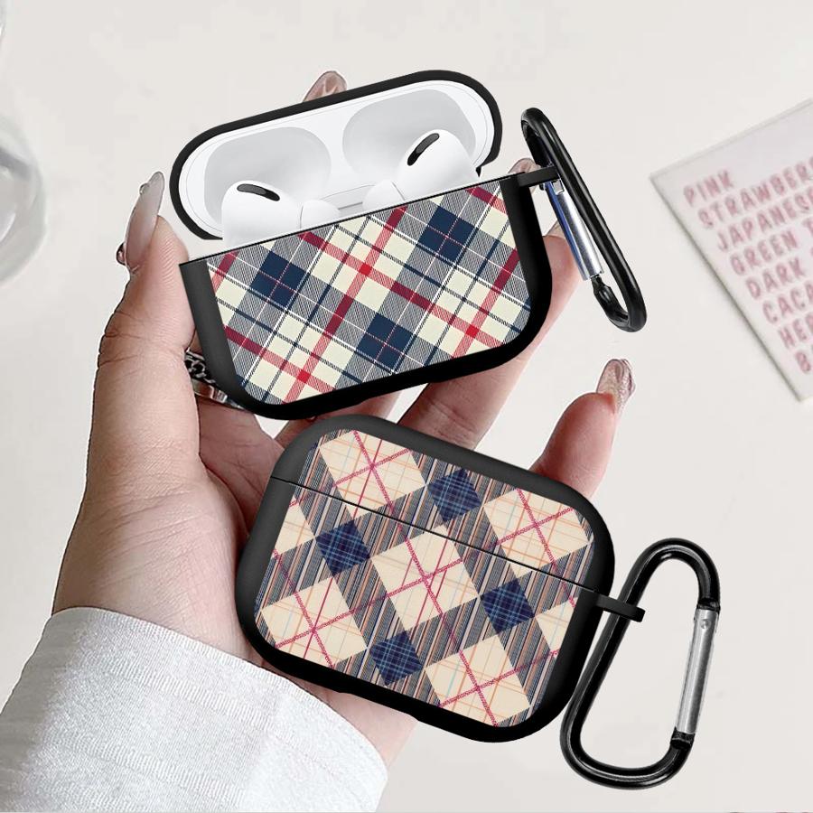 Earphone Cases Cover Case For Airpods 2 Pro3 3 Pro2 1 Pro 4 Checkered Pattern