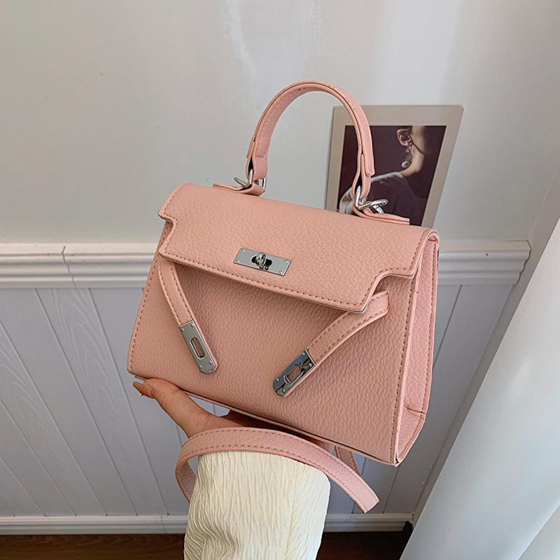 Håndveske Dame Mote En Skulder Crossbody Liten Firkantet Veske