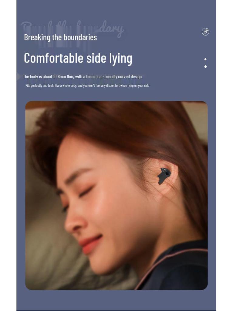 MD538 Wireless Bone Conduction Sleep Earbuds with Long Battery Life and Dual Stereo Sound